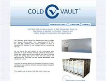 Tablet Screenshot of coldvault.com